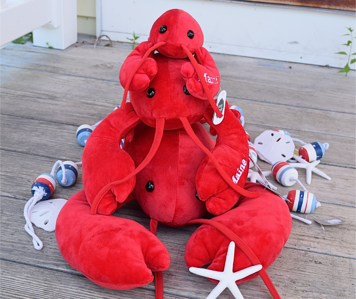 ぬいぐるみ lobi ロビー Maine Lobbie Lobster Plush Animal – Len Libby Candies