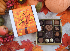 6pc or 16pc Gift Box - Autumn in Maine Fall Leaves