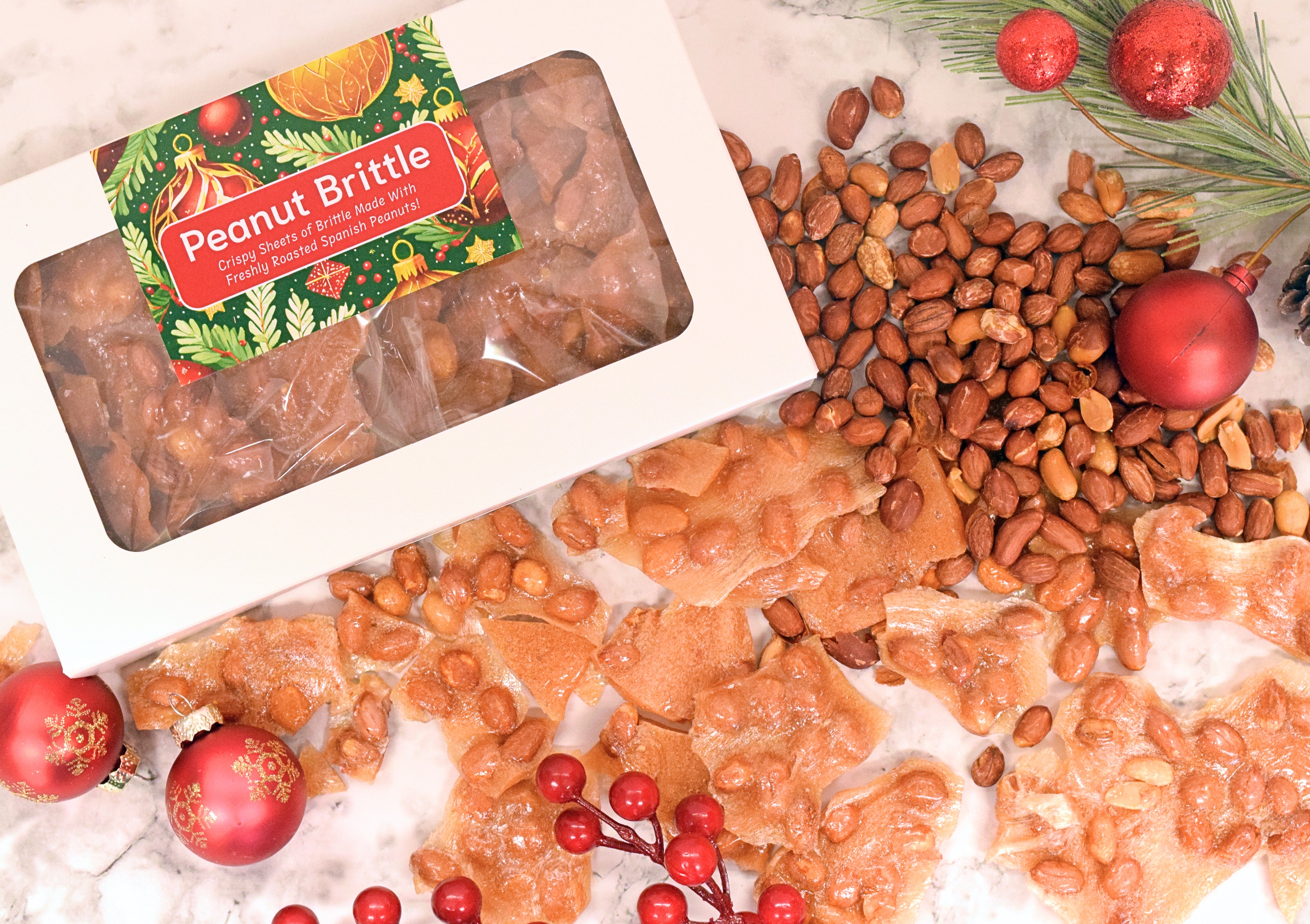 Peanut Brittle Gift Box - Christmas