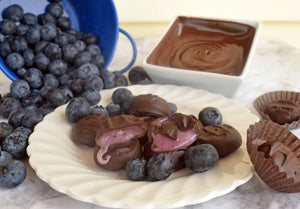 Dark Chocolate Blueberry Creams