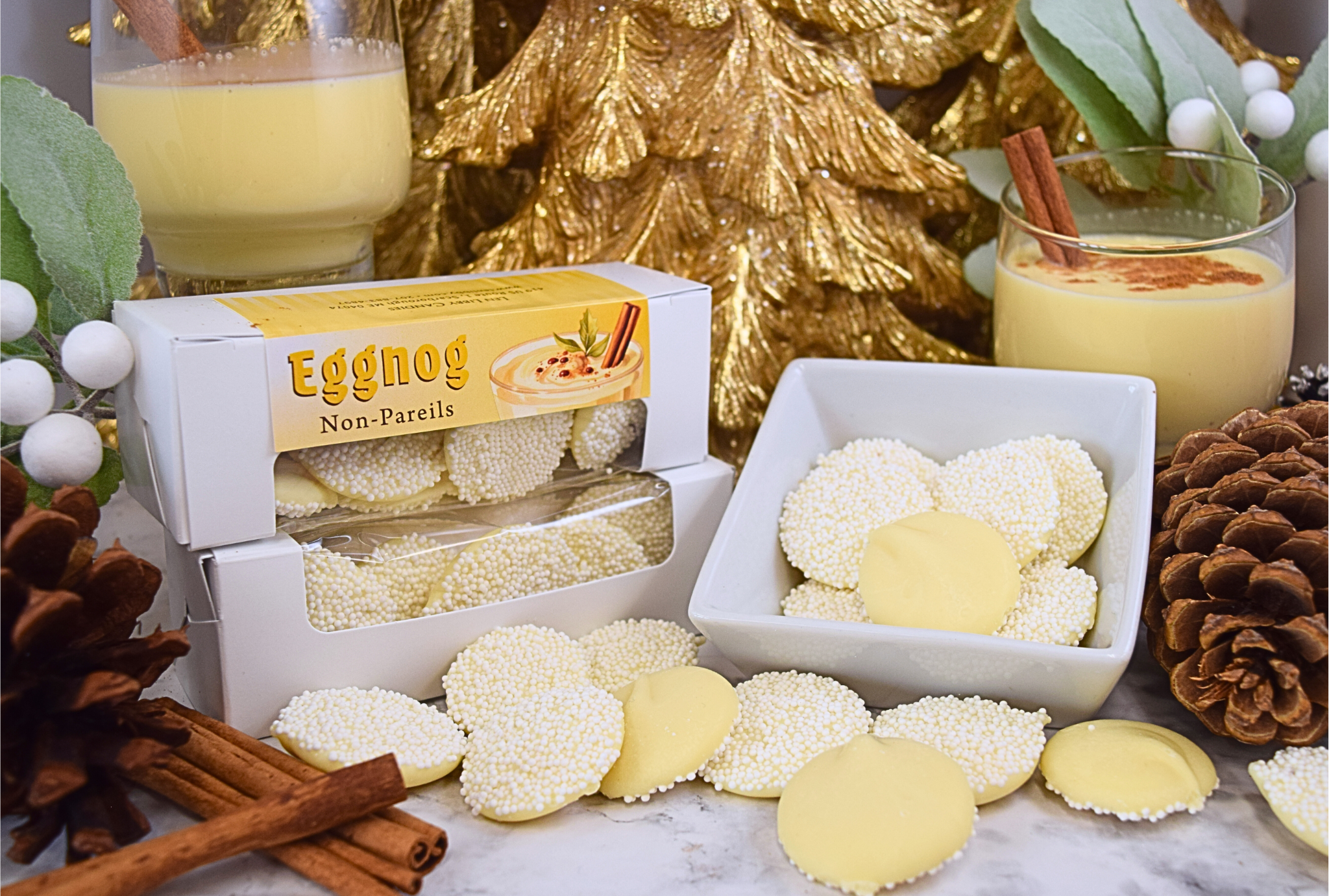 Eggnog Nonpareils