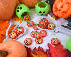 Foiled Pumpkin Wafers