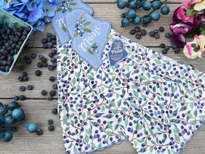 Maine Blueberries Hang-Up Towel