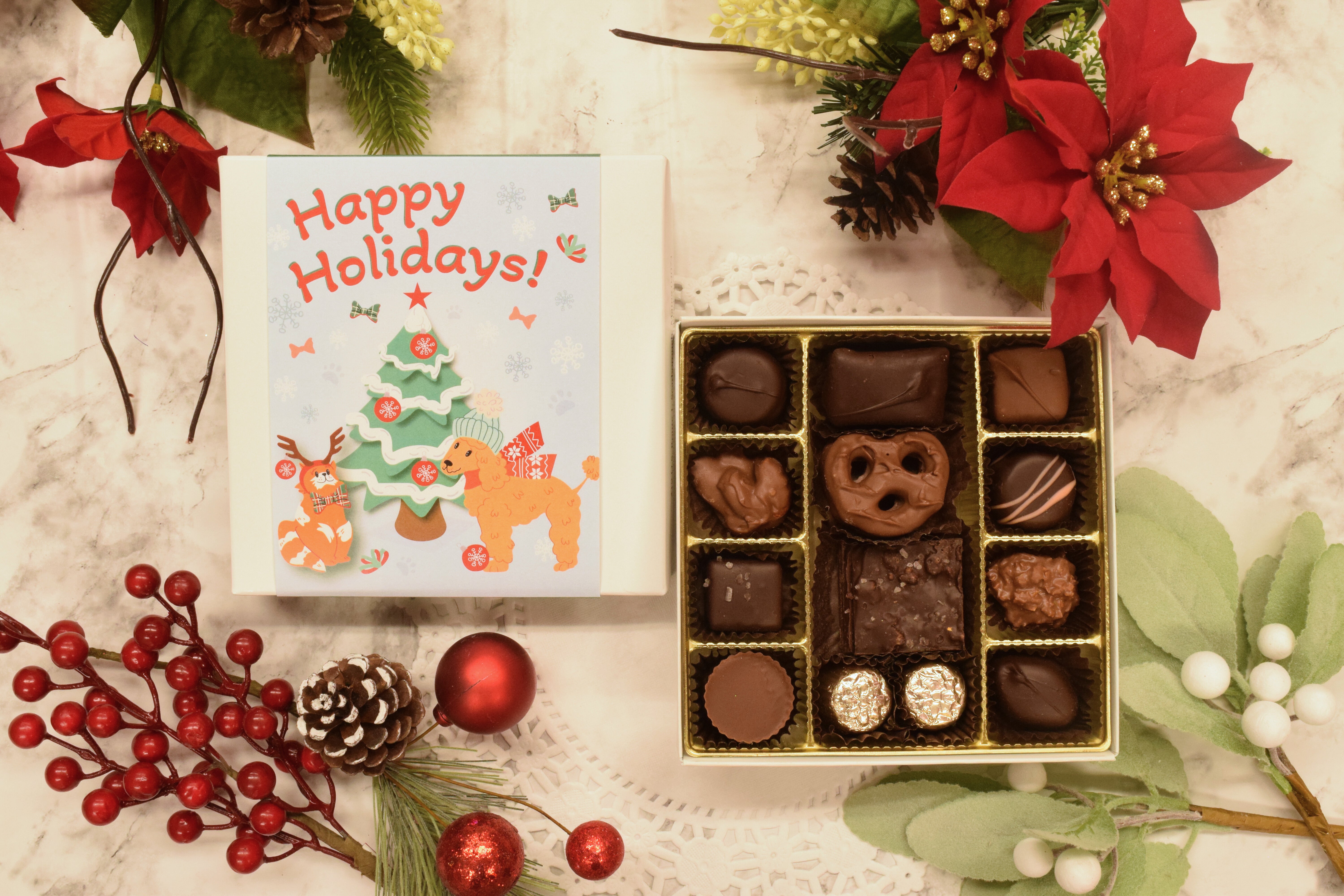 6pc or 16pc Signature Gift Box - Happy Holidays!