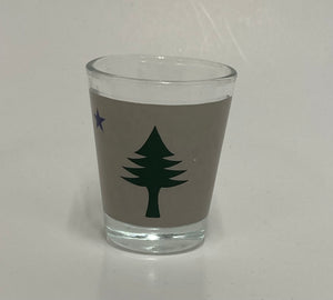 Old Maine Flag Shot Glass