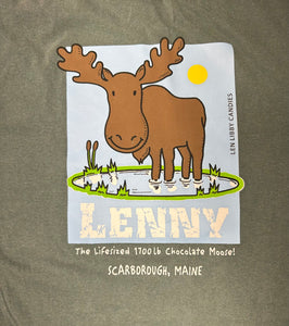 Sweetest Moose in Maine T-Shirts (Adult Sizes, Back Design)