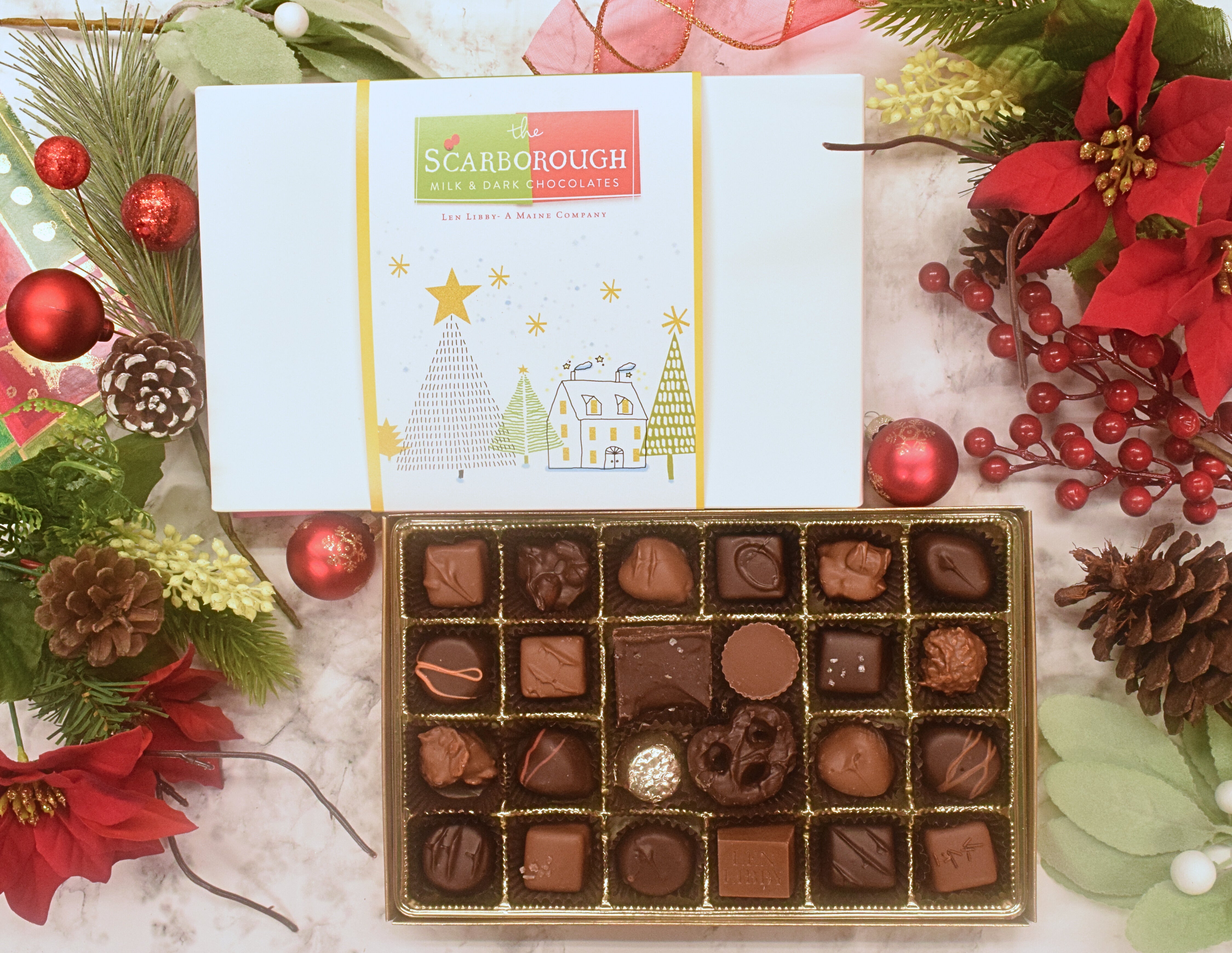 24pc Signature Gift Boxes - Christmas Winter Scene