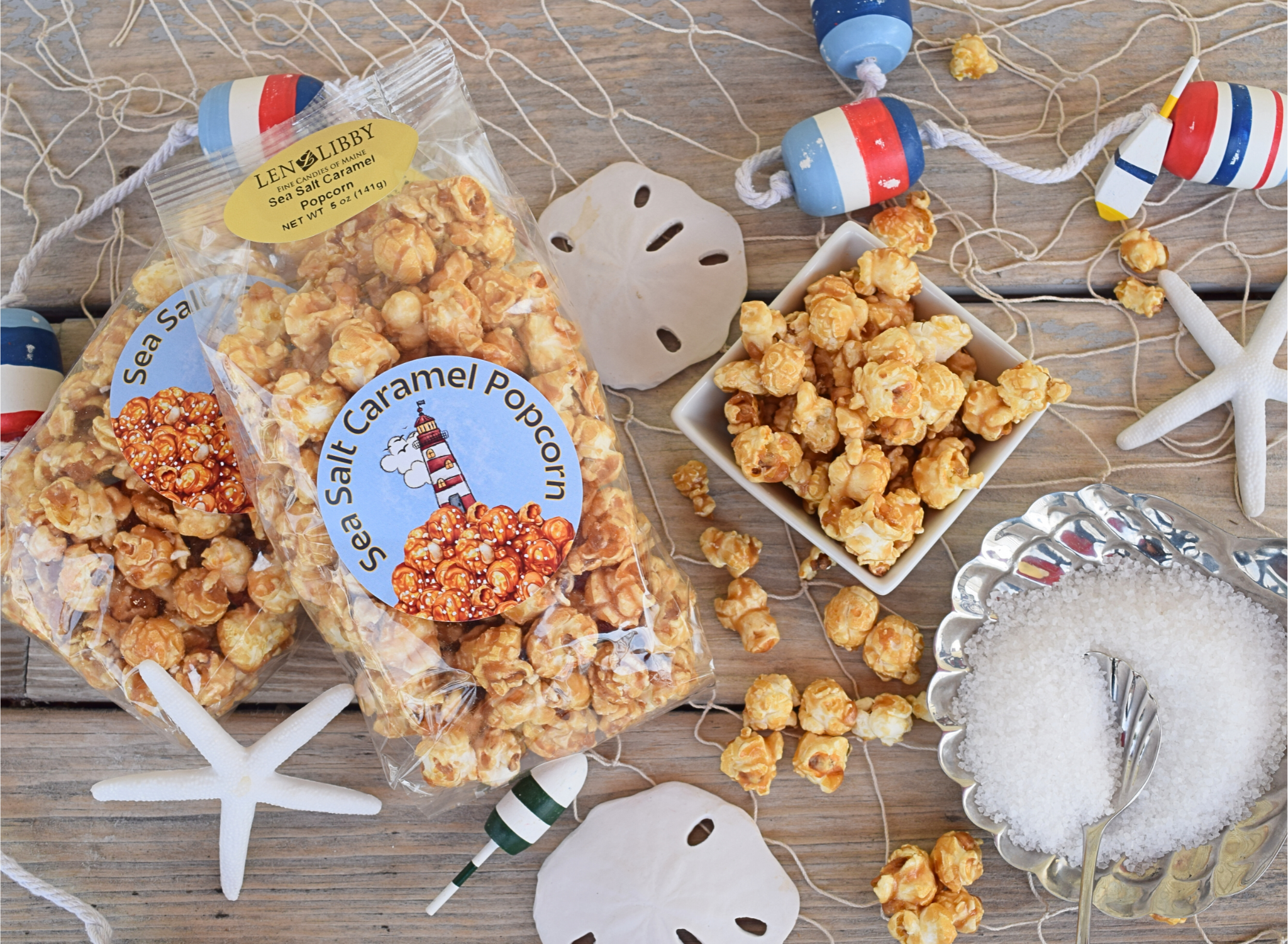 Brittles and Caramel Corn – Len Libby Candies