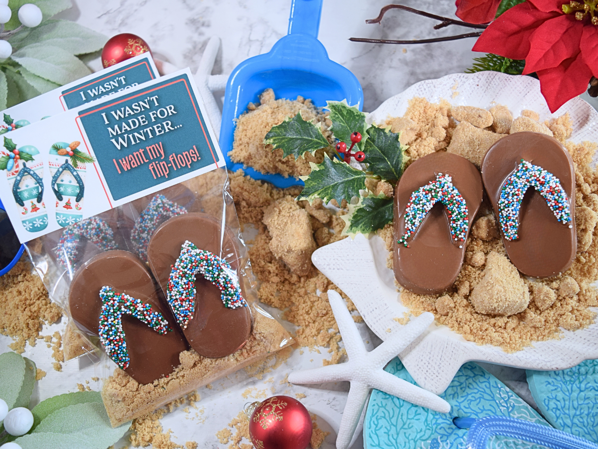 I Wasn't Made for Winter Flip Flops