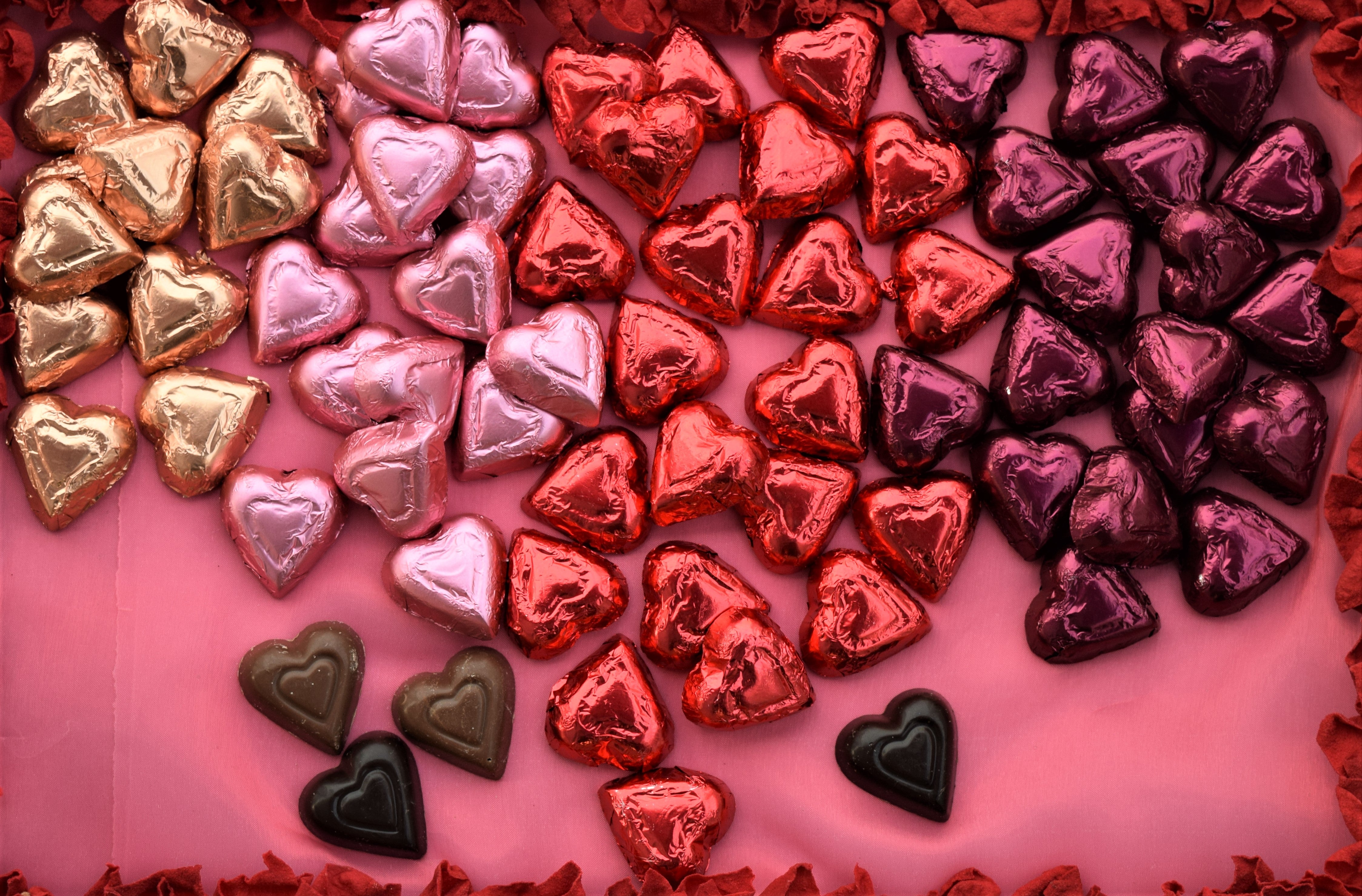 Foiled Hearts Bags