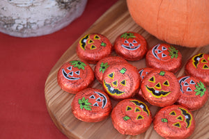Foiled Pumpkin Wafers