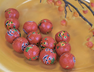 Foiled Crispy Pumpkin Balls