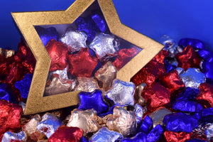 Milk Chocolate Foiled Stars