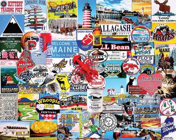 1,000pc Puzzle - I Love Maine Puzzle