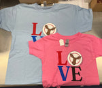 Load image into Gallery viewer, LOVE Lenny T-shirt- Blue &amp; Pink- Youth Sizes
