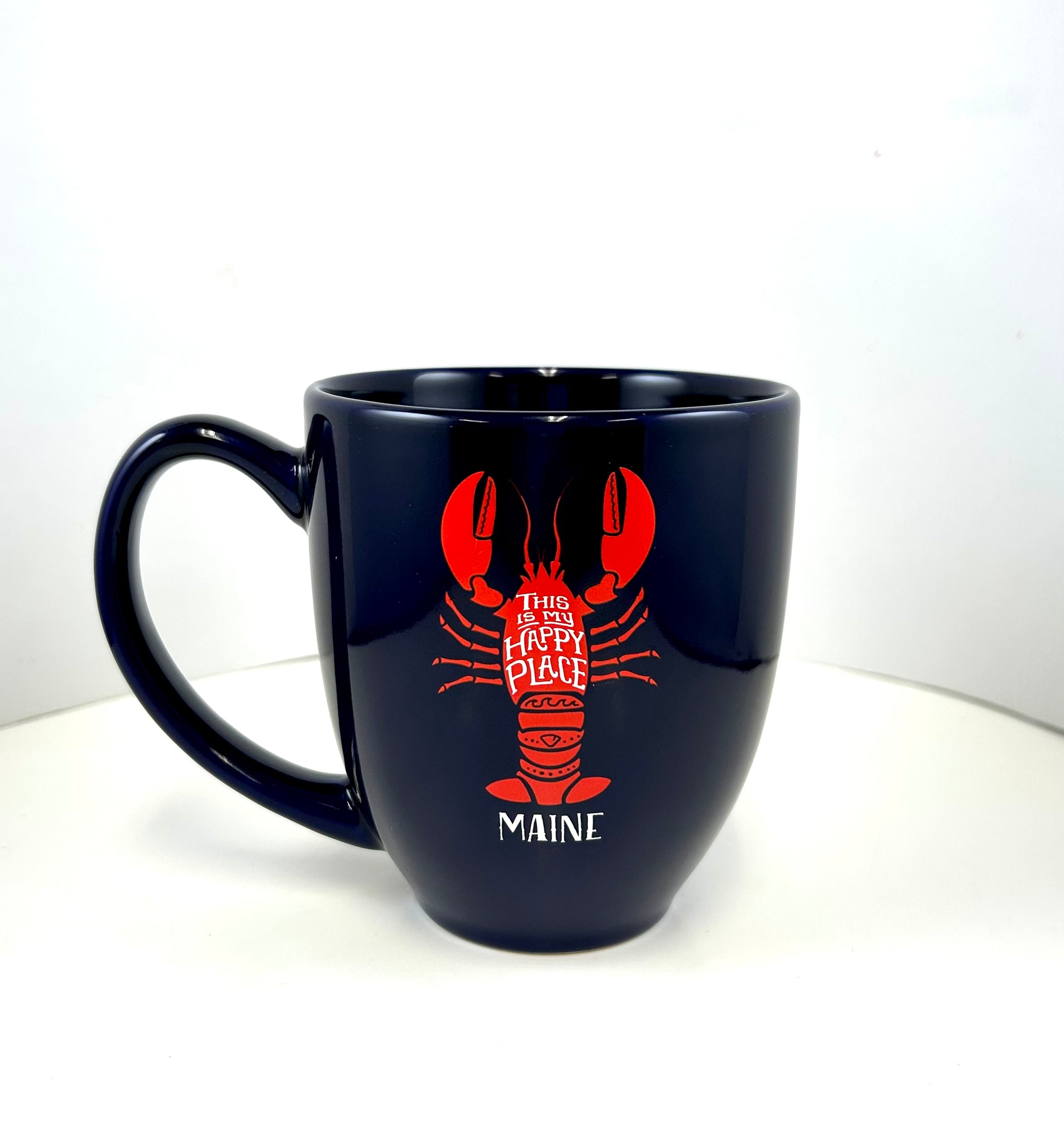 Red Lobster Ceramic Mug Maine Coastal Souvenir Cups Coffee Ceramic
