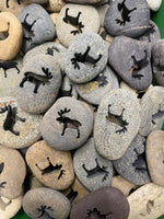 Load image into Gallery viewer, Moose Cut-Out Rock
