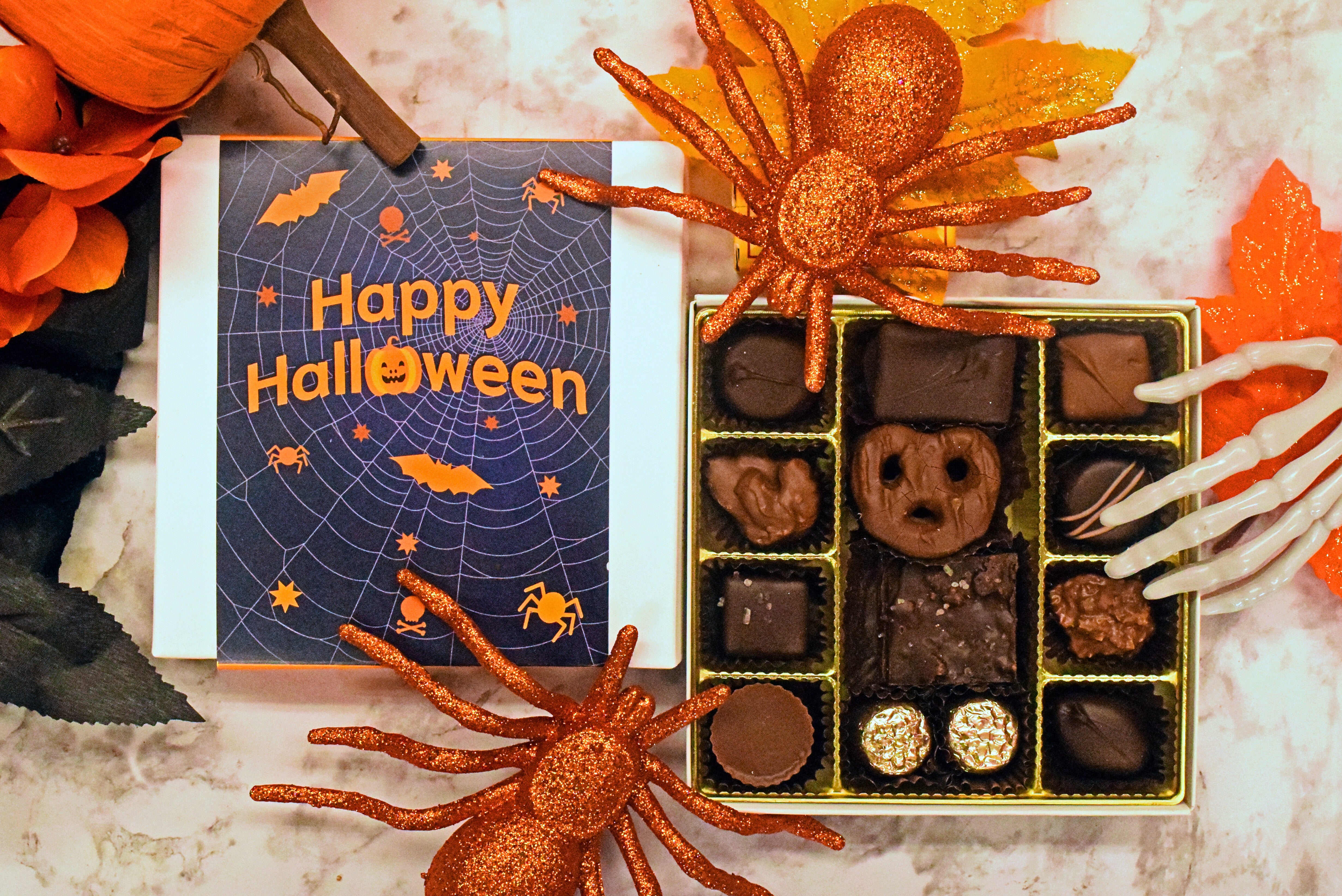 6pc or 16pc Signature Gift Boxes - Spiderweb, Happy Halloween