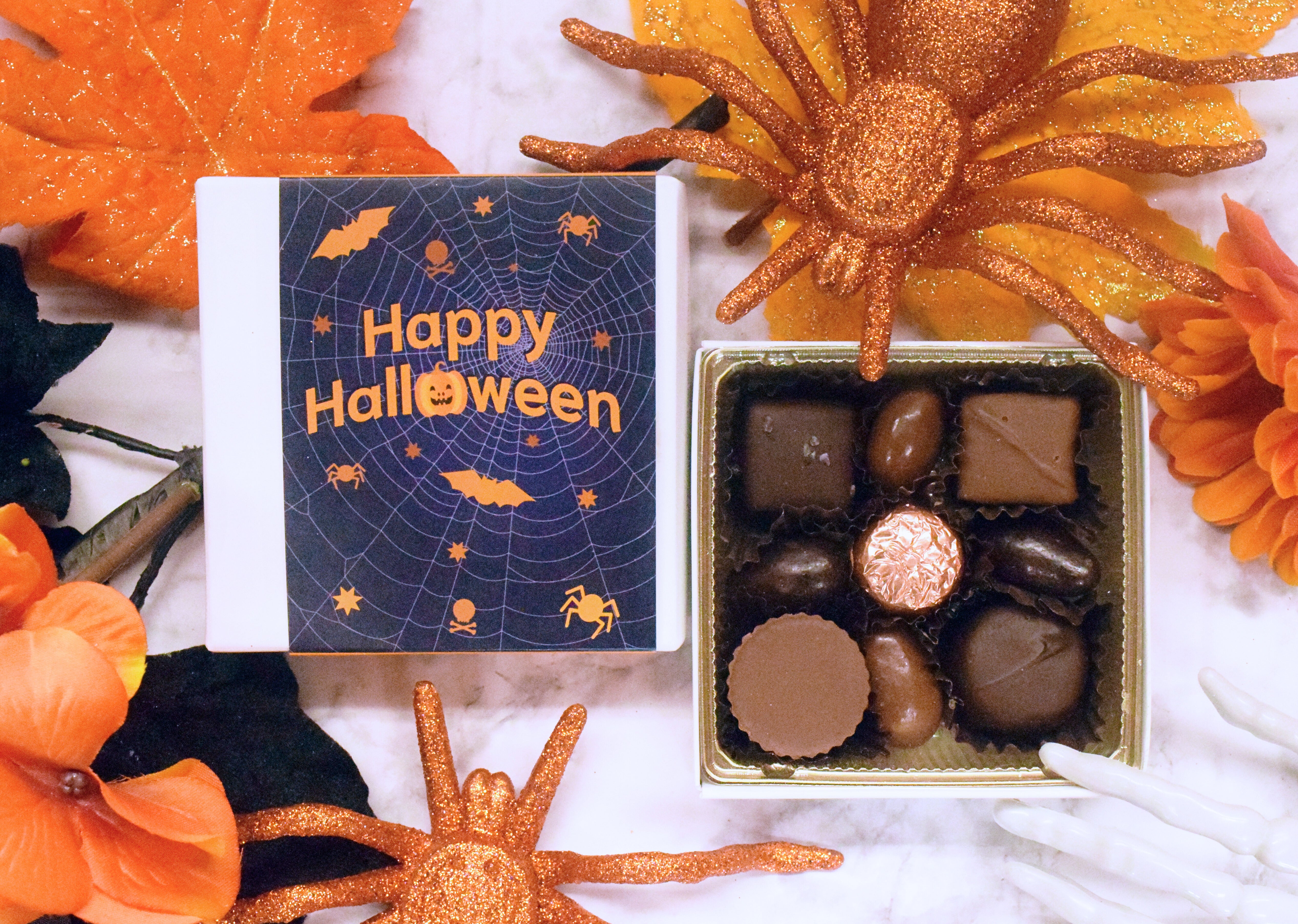 6pc or 16pc Signature Gift Boxes - Spiderweb, Happy Halloween